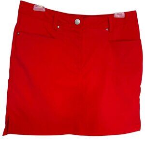 N'vo By Lanctôt Womens Coral Skort Size 4 With Inner Shorts Tennis Golf Sporty